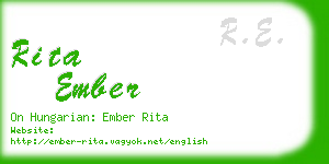 rita ember business card